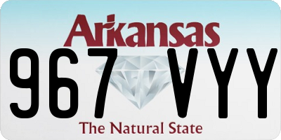 AR license plate 967VYY