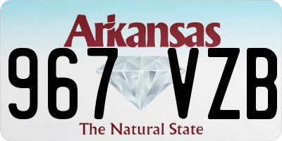 AR license plate 967VZB