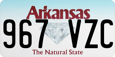 AR license plate 967VZC