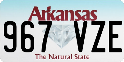AR license plate 967VZE