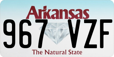 AR license plate 967VZF