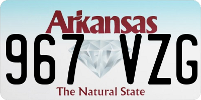 AR license plate 967VZG