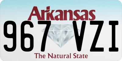 AR license plate 967VZI
