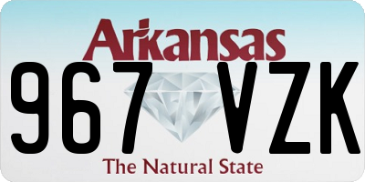 AR license plate 967VZK