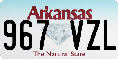 AR license plate 967VZL
