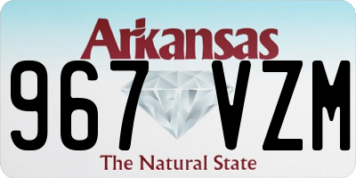 AR license plate 967VZM