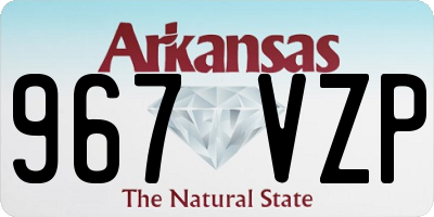 AR license plate 967VZP