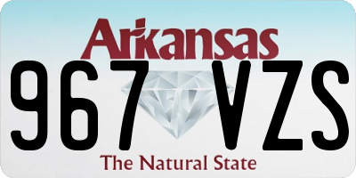 AR license plate 967VZS