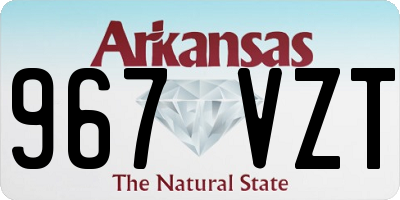 AR license plate 967VZT