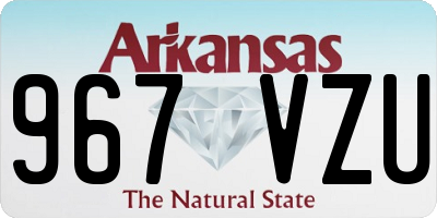 AR license plate 967VZU