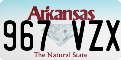 AR license plate 967VZX