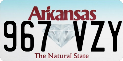 AR license plate 967VZY