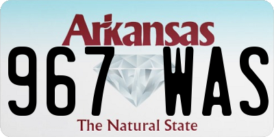 AR license plate 967WAS