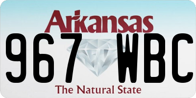 AR license plate 967WBC