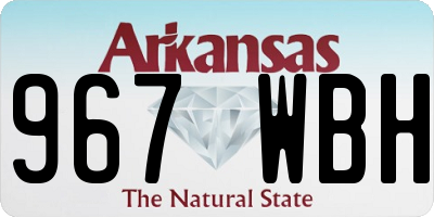 AR license plate 967WBH