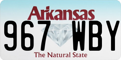 AR license plate 967WBY