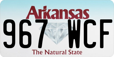 AR license plate 967WCF