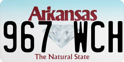 AR license plate 967WCH
