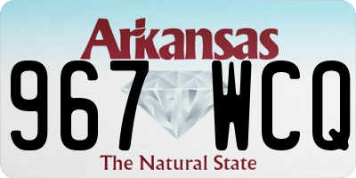 AR license plate 967WCQ