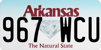 AR license plate 967WCU