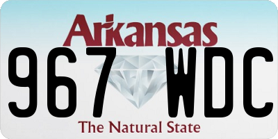 AR license plate 967WDC