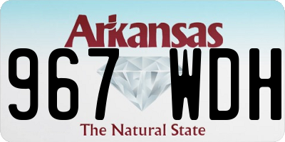 AR license plate 967WDH