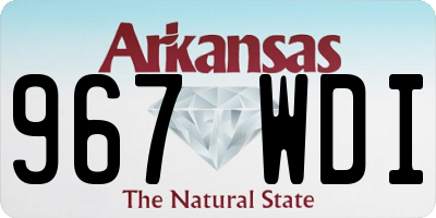 AR license plate 967WDI