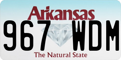 AR license plate 967WDM