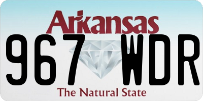 AR license plate 967WDR