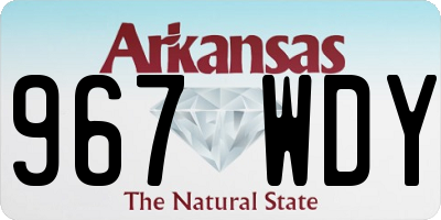 AR license plate 967WDY