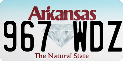 AR license plate 967WDZ