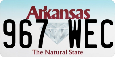AR license plate 967WEC