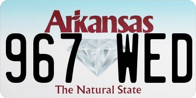 AR license plate 967WED