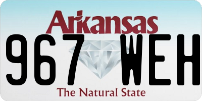 AR license plate 967WEH
