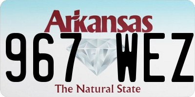 AR license plate 967WEZ