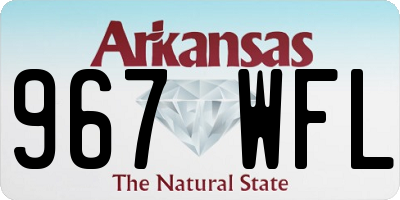 AR license plate 967WFL