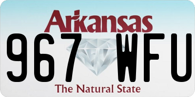 AR license plate 967WFU