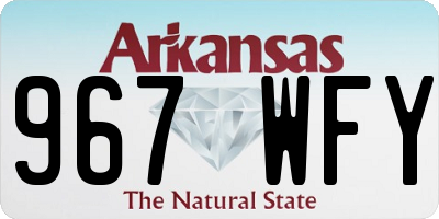 AR license plate 967WFY