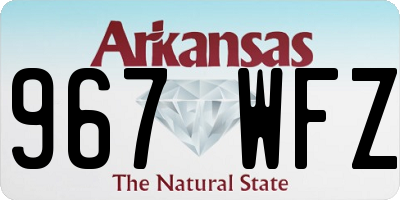AR license plate 967WFZ