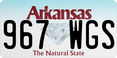AR license plate 967WGS