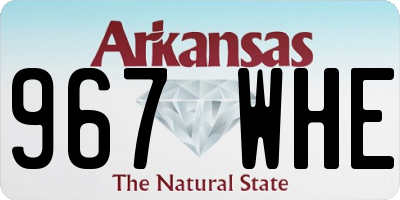 AR license plate 967WHE