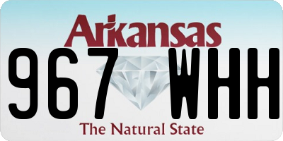 AR license plate 967WHH