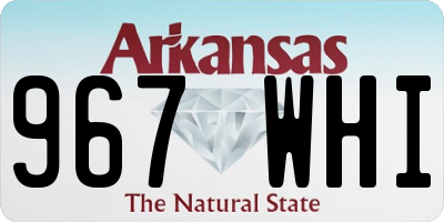 AR license plate 967WHI