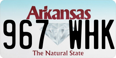 AR license plate 967WHK