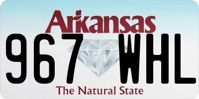 AR license plate 967WHL