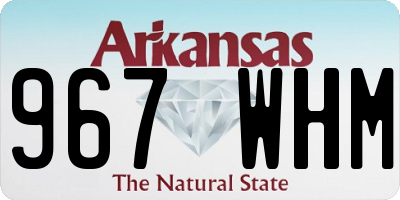 AR license plate 967WHM