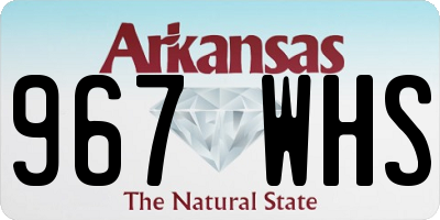 AR license plate 967WHS