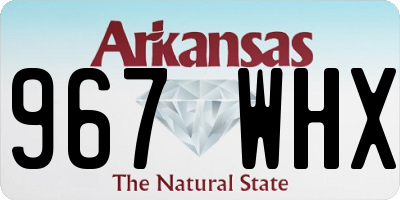 AR license plate 967WHX