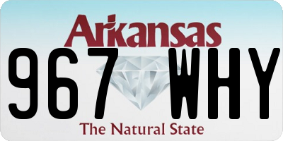 AR license plate 967WHY