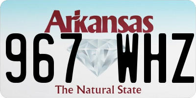 AR license plate 967WHZ